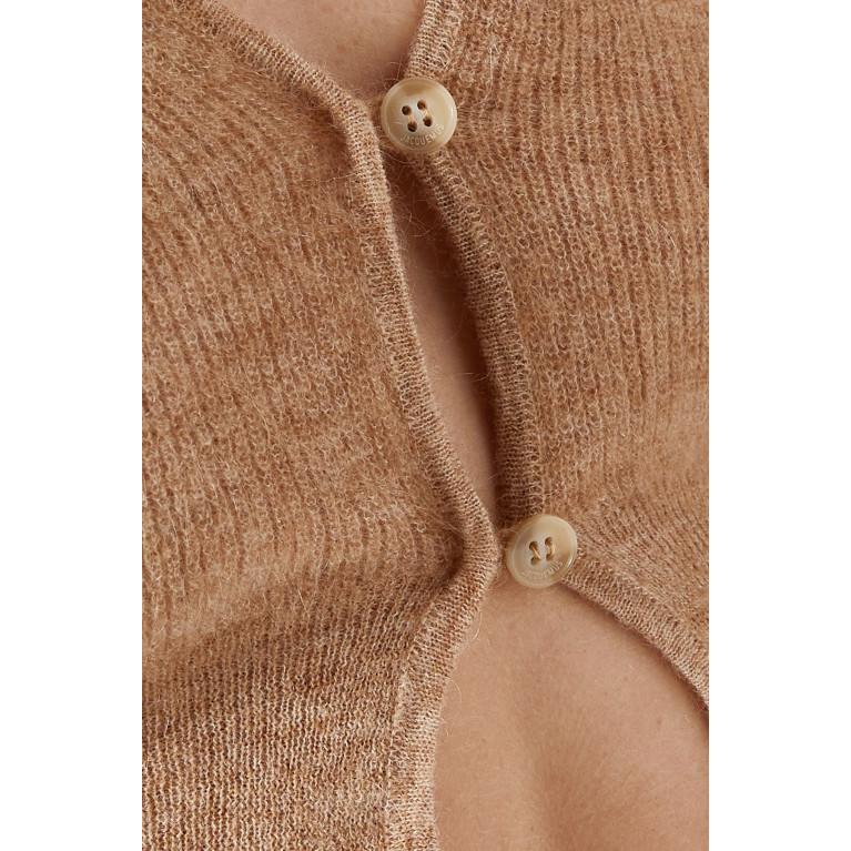 Jacquemus - Le Cardigan Alzou in Mohair-blend Brown