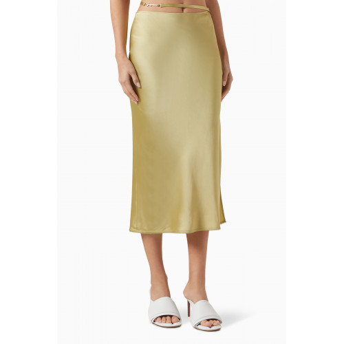 Jacquemus - La Jupe Notte Midi Skirt in Viscose Green