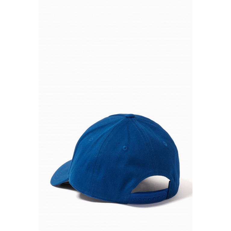 Armani - Logo Baseball Cap in Cotton Twill Blue
