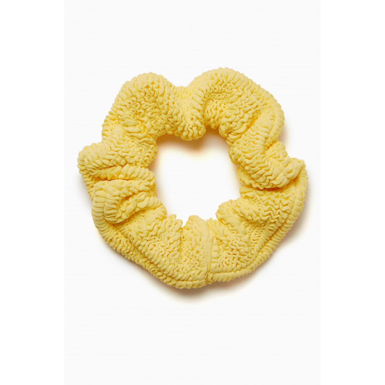 Hunza G - Scrunchie in Crinkle Fabric Yellow