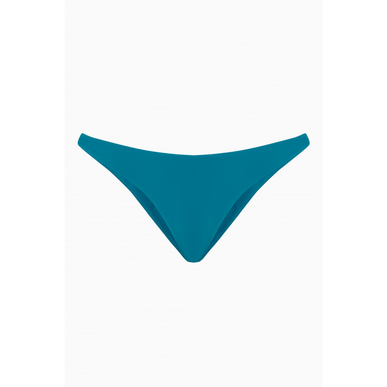 Anemos - The String Bikini Bottom in Stretch Nylon Blue