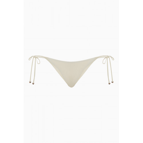 Anemos - The String Bikini Bottom in Stretch Nylon Neutral