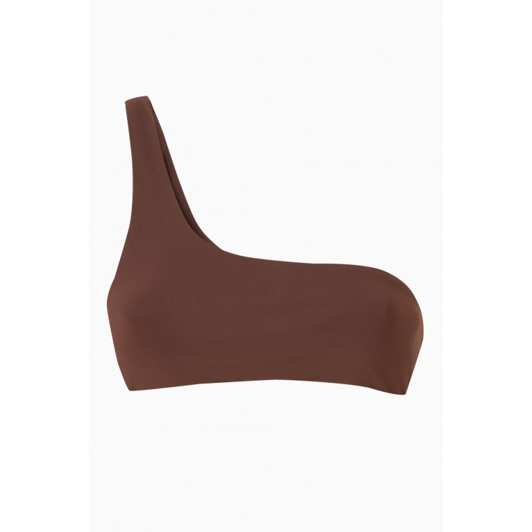 Anemos - One-shoulder Bikini Top in Stretch Nylon