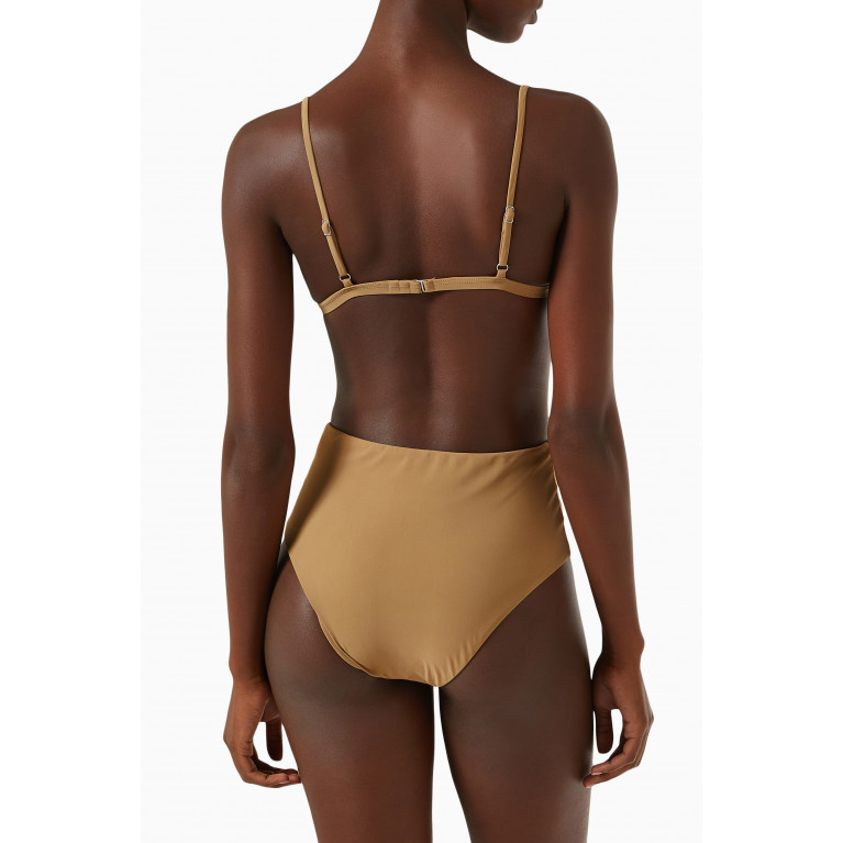Anemos - High-waist Bikini Bottom in Stretch Nylon