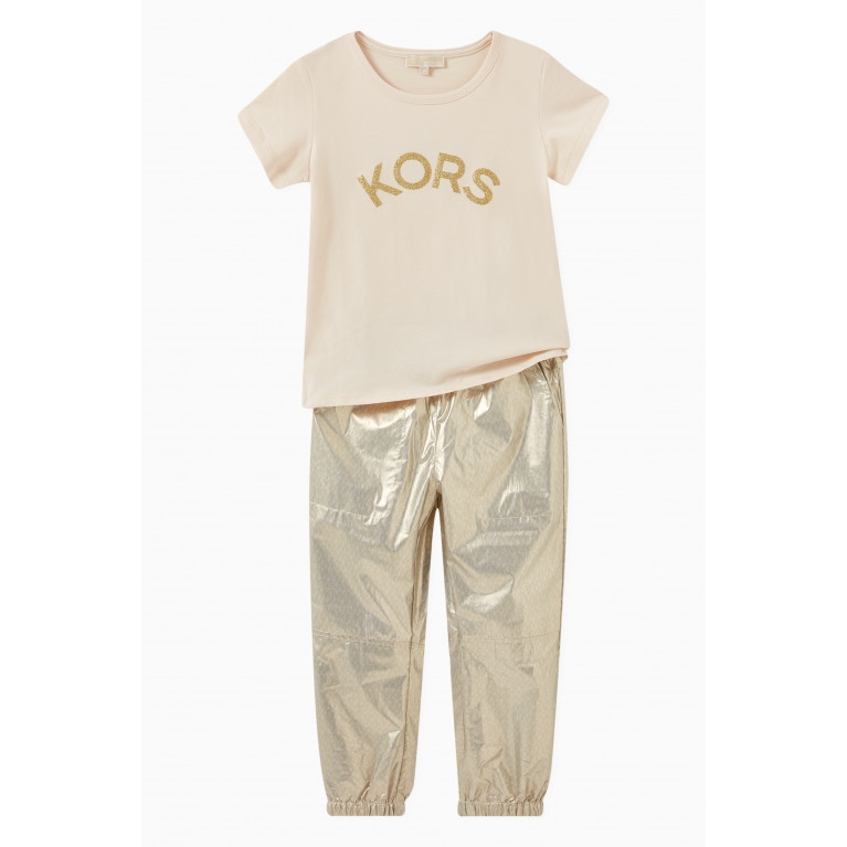 Michael Kors Kids - Jogging Pants in Metallic Fabric