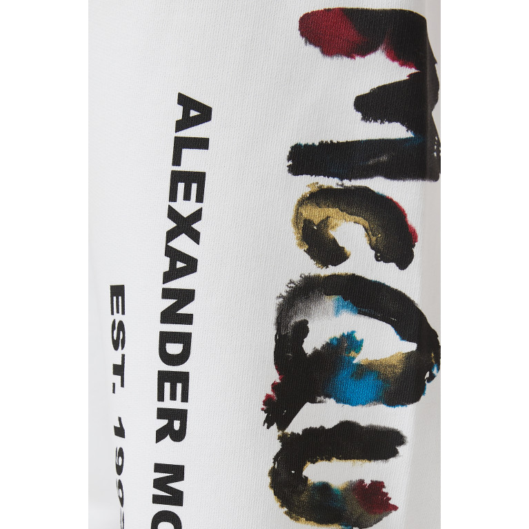 Alexander McQueen - Watercolour Graffiti Sweatpants in Organic Loopback-jersey