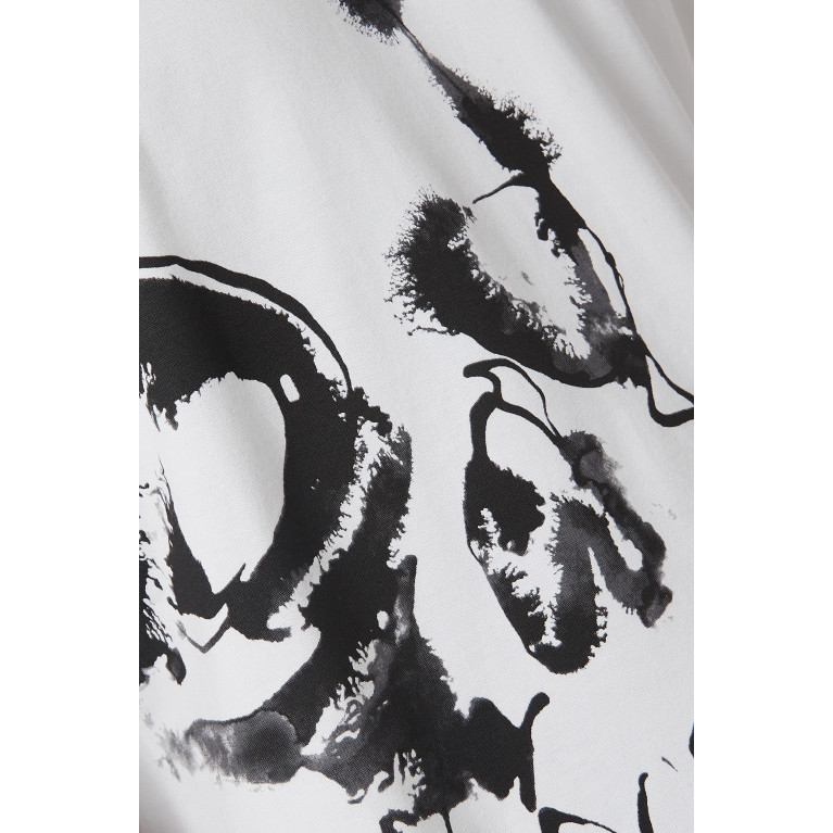 Alexander McQueen - Watercolour Skull T-shirt in Cotton