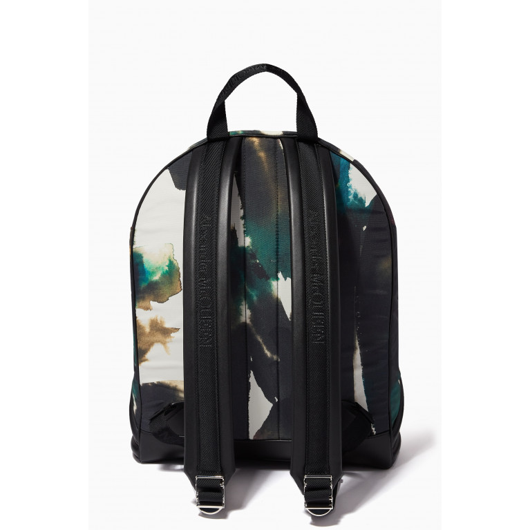 Alexander McQueen - The Harness Watercolour Graffiti Backpack in Nylon