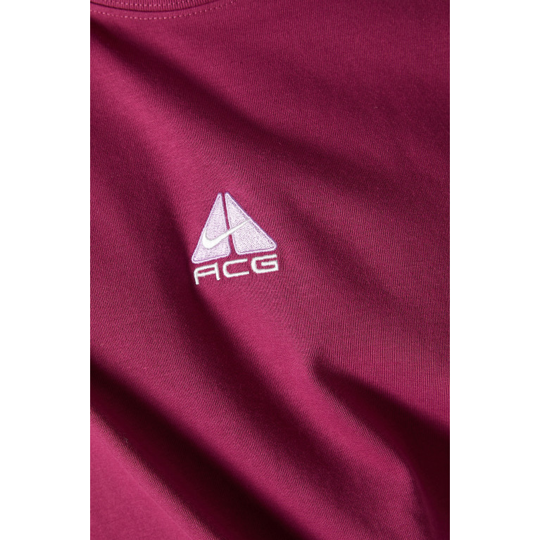 Nike - ACG Logo-embroidered T-shirt in Recycled Jersey Purple