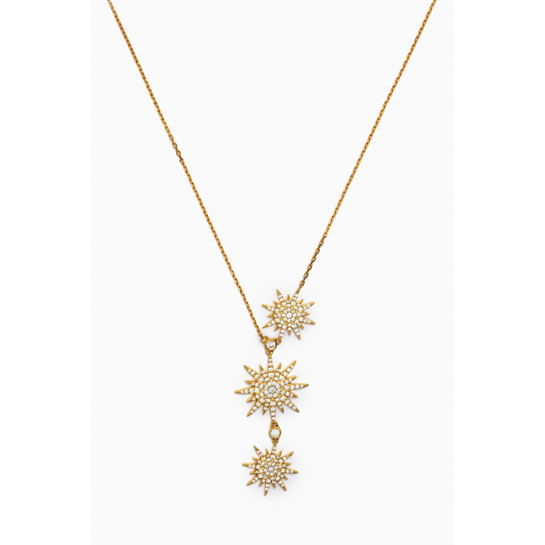 AQ by Aquae Jewels - Super Nova Enlight Necklace in Gold Vermeil