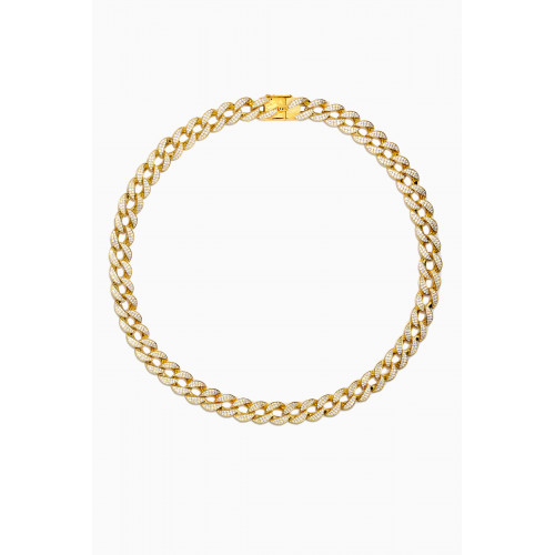 AQ by Aquae Jewels - Cuban Bold Links Necklace in Gold Vermeil