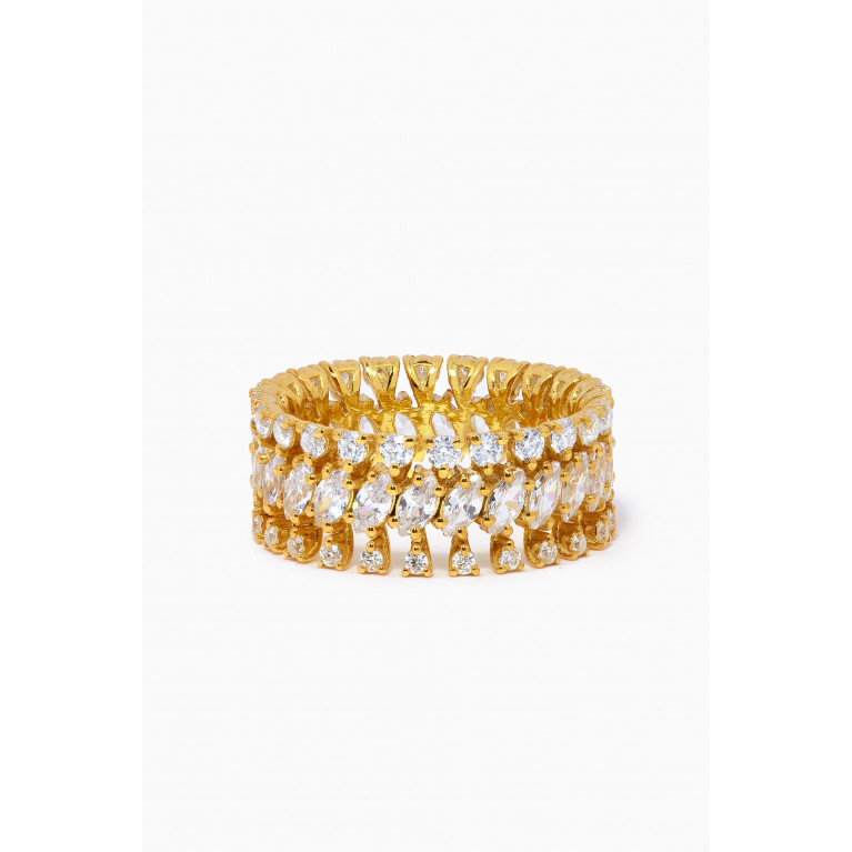 AQ by Aquae Jewels - Ginger Simple Ring in Gold Vermeil