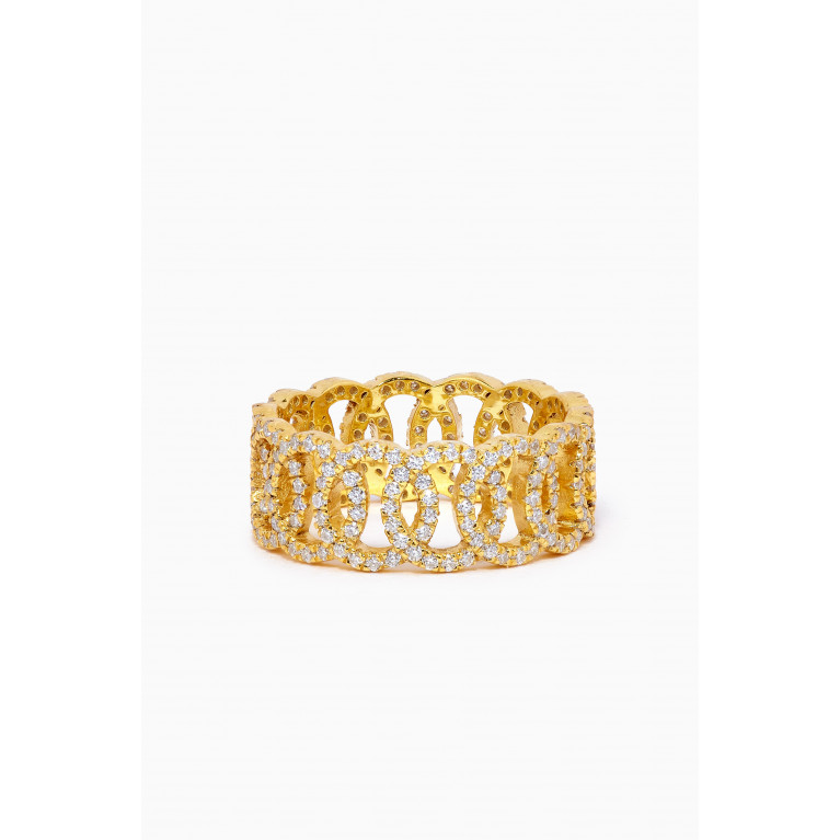 AQ by Aquae Jewels - Cleopatra Ring in Gold Vermeil