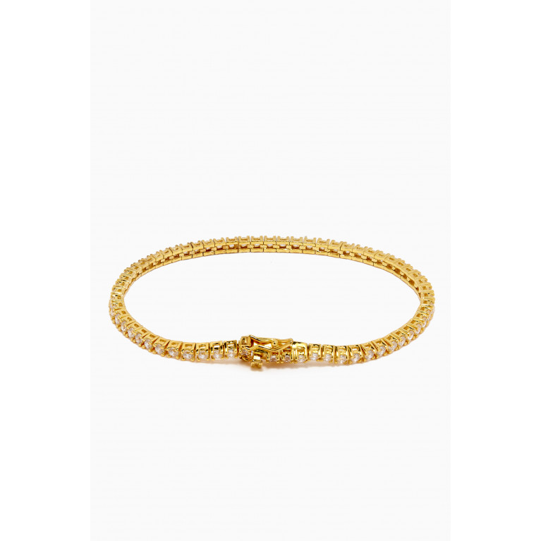 AQ by Aquae Jewels - Tennis Bracelet in Gold Vermeil