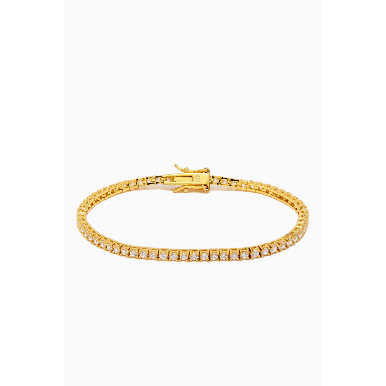 AQ by Aquae Jewels - Tennis Bracelet in Gold Vermeil