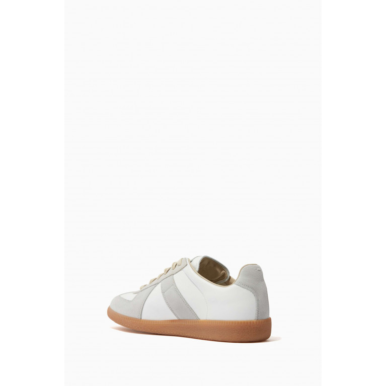 Maison Margiela - MM Icons Replica Low-top Sneakers in Calfskin & Suede Neutral