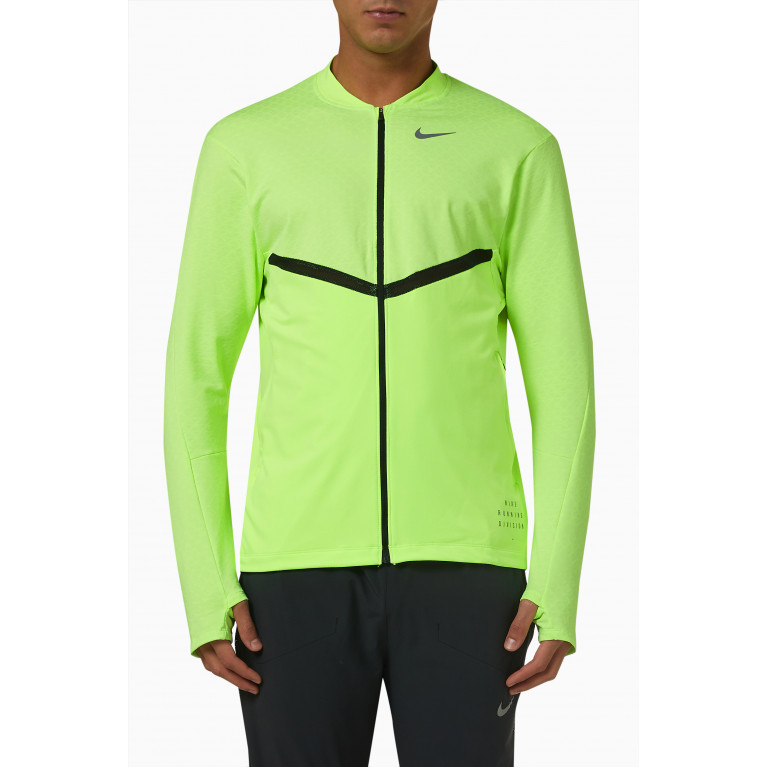 Nike Running - Dri-FIT Run Division Zip-up Running Top Green