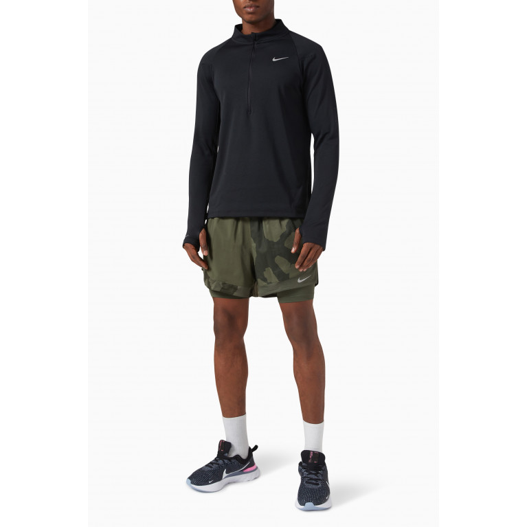 Nike Running - Dri-FIT Run Division Stride Shorts in Stretch-nylon Green