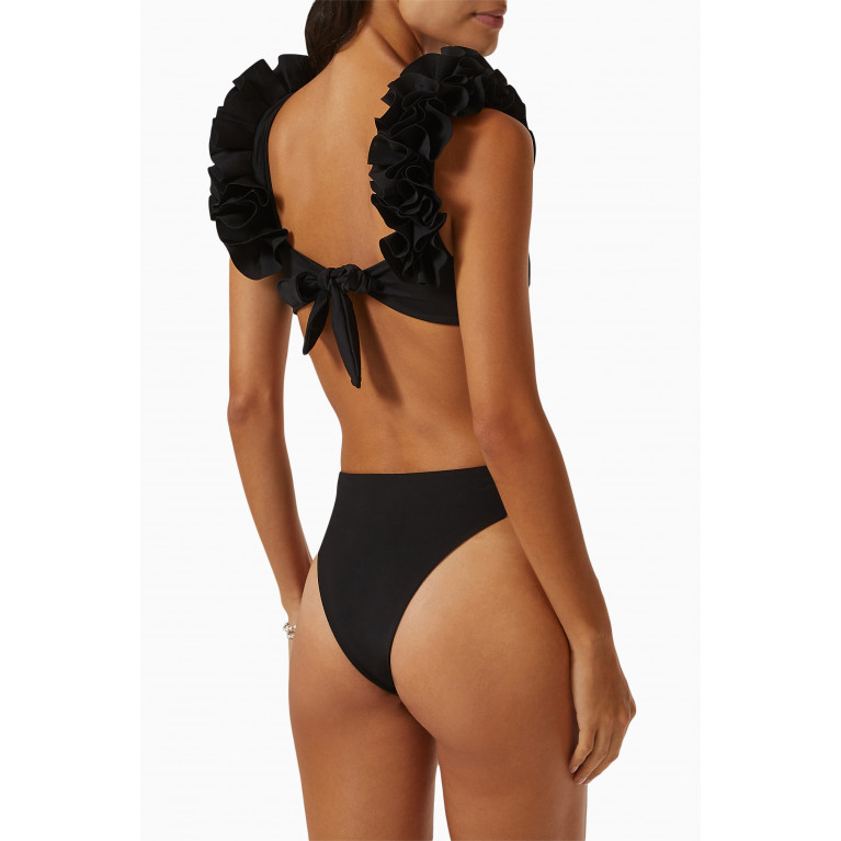 Maygel Coronel - Juanita High-waist Bikini Set in Lycra