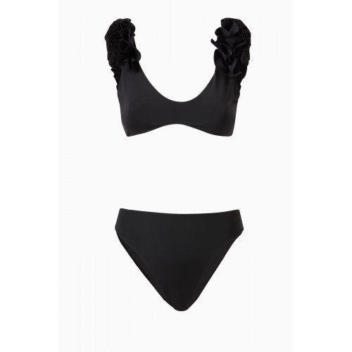 Maygel Coronel - Juanita High-waist Bikini Set in Lycra