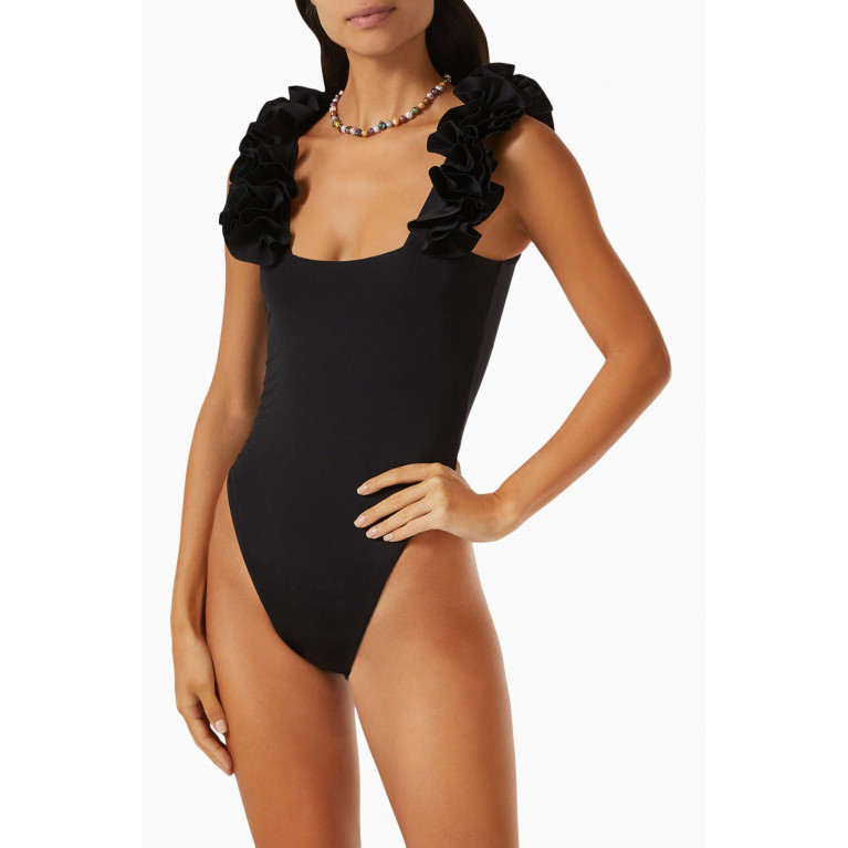 Maygel Coronel - Nayades Ruffle One-piece Swimsuit in Lycra