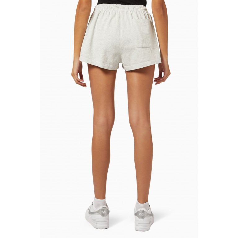 Sporty & Rich - Prince Disco Shorts in Cotton Grey