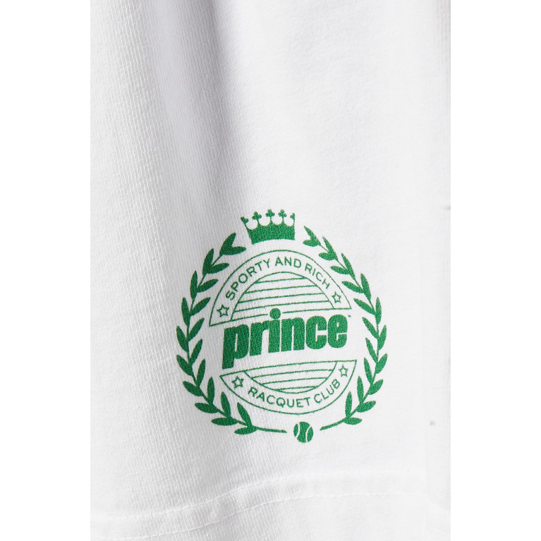 Sporty & Rich - Prince Gym Shorts in Cotton