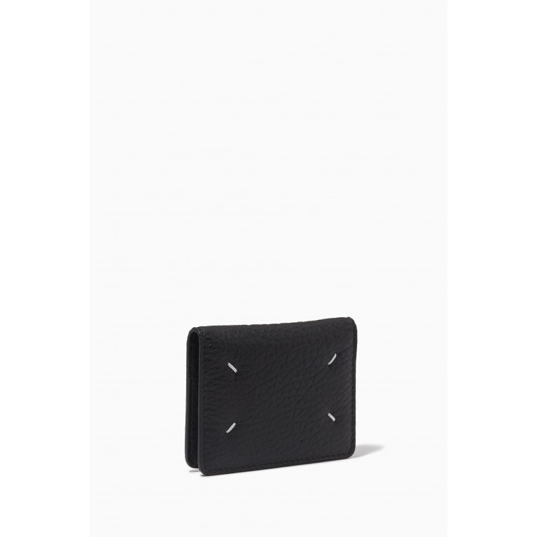 Maison Margiela - Icons Bi-fold Cardholder in Grainy Leather