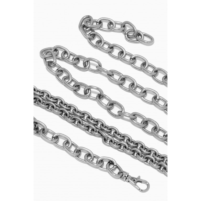 The Monotype - The Weston Double-wrap Bracelet in Silver Plating