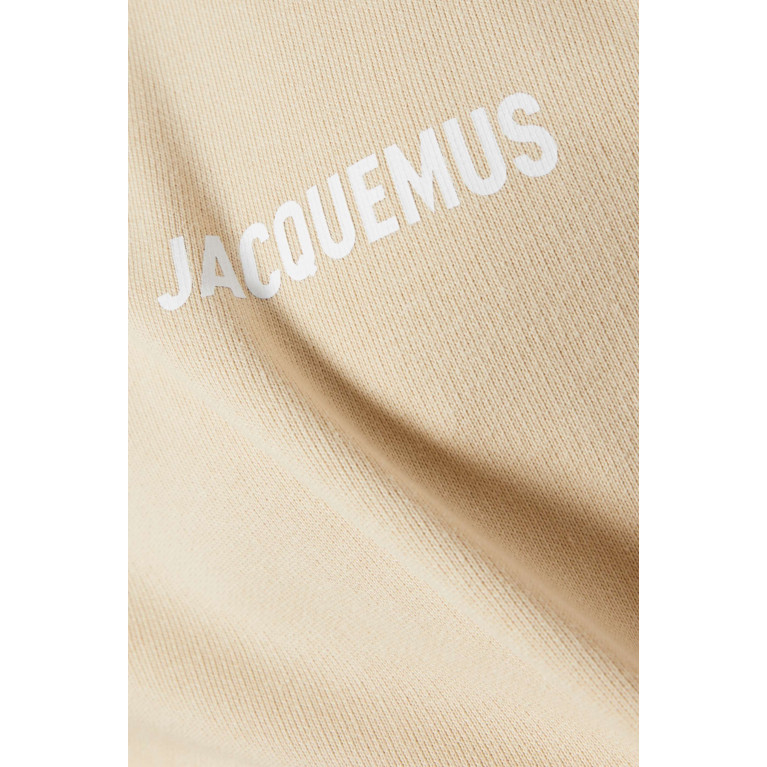 Jacquemus - Logo-print Hoodie in Cotton Neutral