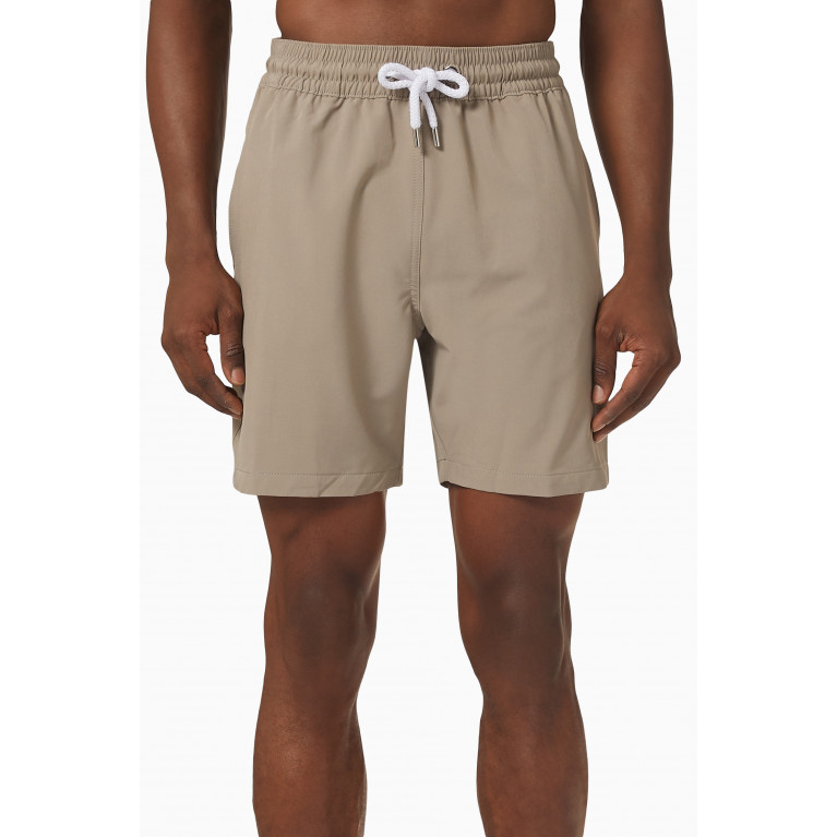 Frescobol Carioca - x Parley For The Oceans Board Swim Shorts in Recycled Technical Jersey