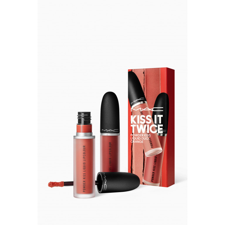MAC Cosmetics - Orange Kiss It Twice Powder Kiss Liquid Duo