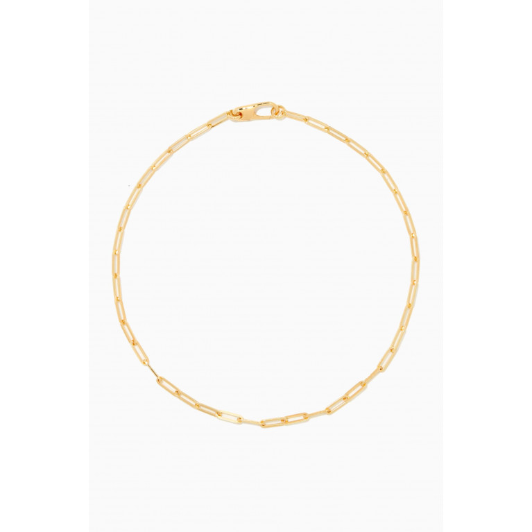 Otiumberg - Carabiner Link Necklace in Yellow Gold Vermeil
