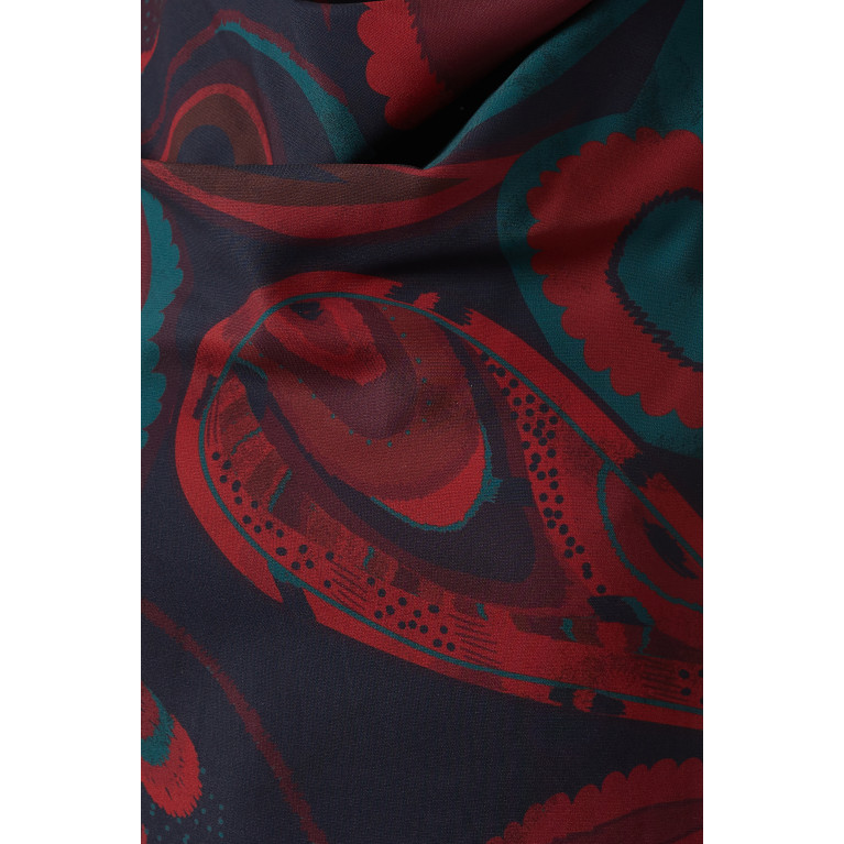 Mimya - Printed Long Sleeve Dress