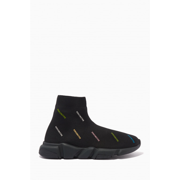 Balenciaga - Speed All-over Logo Sneakers in Recycled Knit