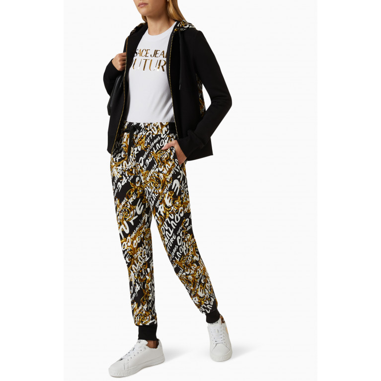 Versace Jeans Couture - Logo Graphic Print Sweatpants in Cotton