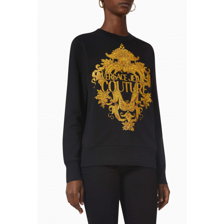 Versace Jeans Couture - Couture Logo Sweatshirt in Cotton-fleece