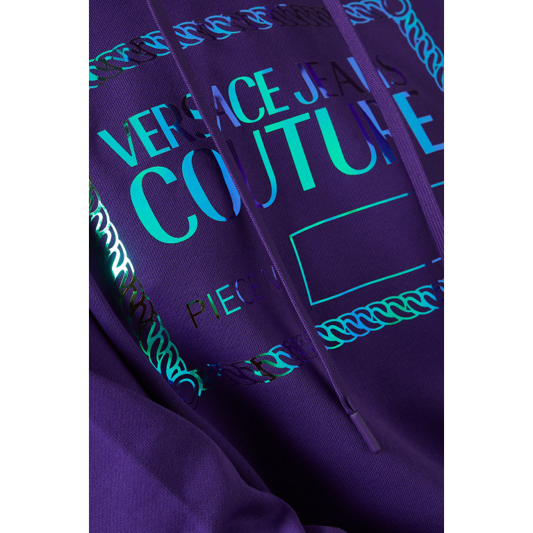 Versace Jeans Couture - Logo Hoodie in Cotton Fleece