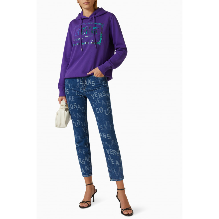Versace Jeans Couture - Logo Hoodie in Cotton Fleece