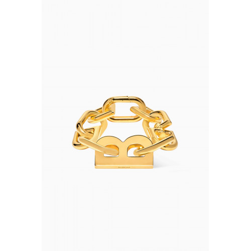 Balenciaga - B Chain XXL Bracelet in Shiny Gold Brass