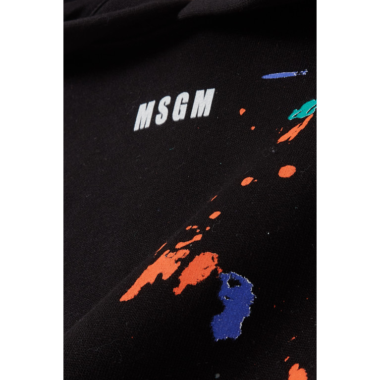 MSGM - Spray Painted Hoodie in Cotton