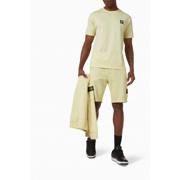 Stone Island - T-shirt in Cotton Jersey Yellow