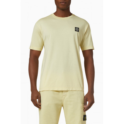 Stone Island - T-shirt in Cotton Jersey Yellow