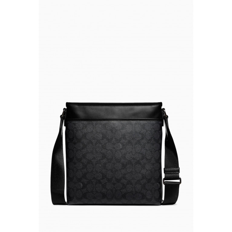 Coach - Gotham Slim Crossbody Bag in Signature Canvas & Leather