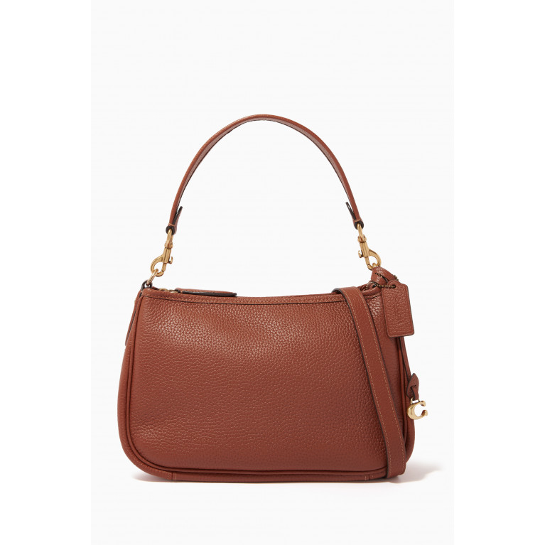 Coach - Cary Crossbody Bag in Pebbled Leather Brown
