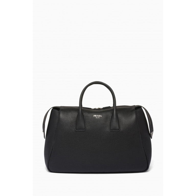 Prada - Triangle Logo Duffle Bag in Saffiano Leather