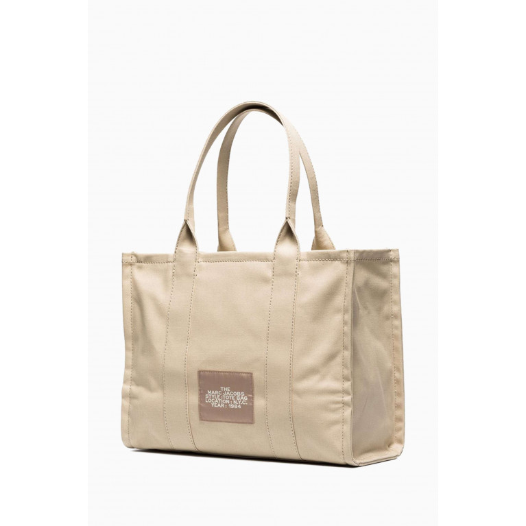 Marc Jacobs - Large The Tote Bag in Cotton Canvas Neutral