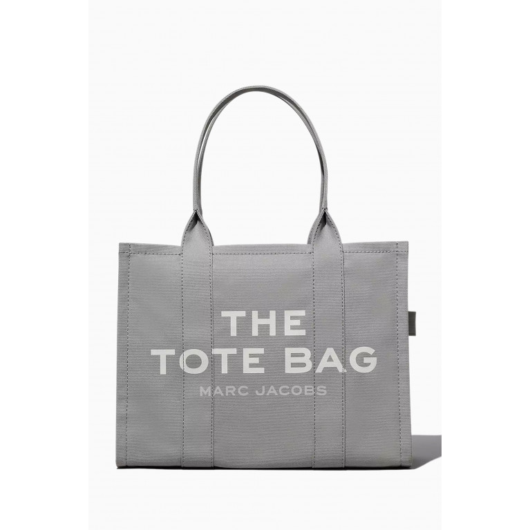Marc Jacobs - Large The Tote Bag in Cotton Canvas Grey