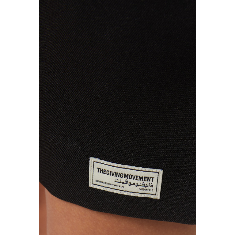 The Giving Movement - Re-form Tailored Shorts Black