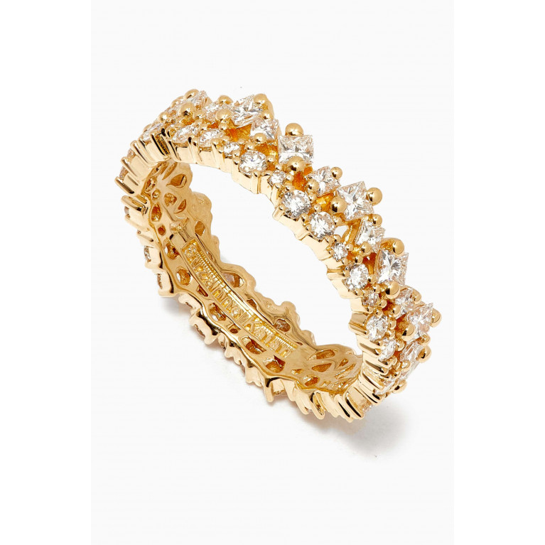 Suzanne Kalan - Diamond Ring in 18kt Yellow Gold